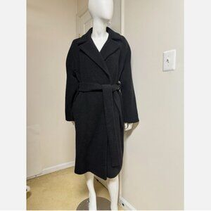 Theory Teddy Belted Wool-Blend Coat